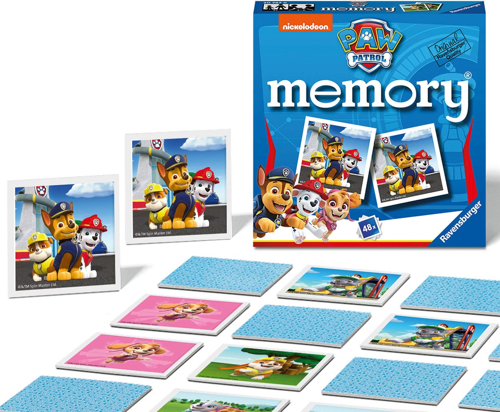 Ravensburger Paw Patrol Toys - Mini Memory Game - Matching Picture Snap Pairs Game For Kids Age 3 Years and Up - Christmas Gifts