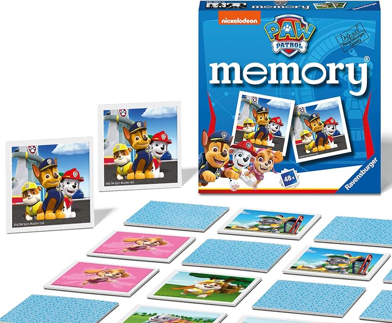 Ravensburger Paw Patrol Toys - Mini juego de memoria - Juego de emparejar imágenes para niños a partir de 3 años