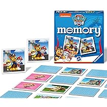 Ravensburger Italy – Paw Patrol Memory in Formato Pocket, 15×15 cm, Gioco in Cartone, 24 Coppie in Cartone, 48 Carte, per Bambini a Partire da 4 Anni, da 2 a 8 Giocatori, 20742 8