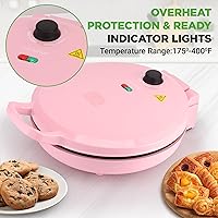 Vista 3 de NutriChef Countertop Pizza Maker 1500W Non-Stick Electric Pizza Cooker Make 12" Personal Pizzas, Eggs, Toast, Quesadillas & More Cool-Touch