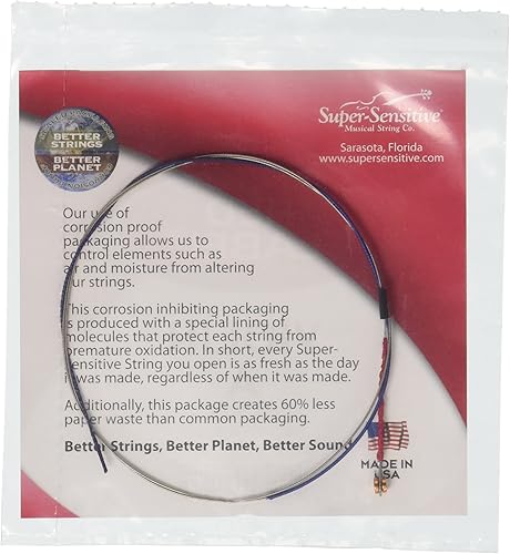 Miniatura 10 de Super Sensitive Etiqueta roja Violín A String 34 M