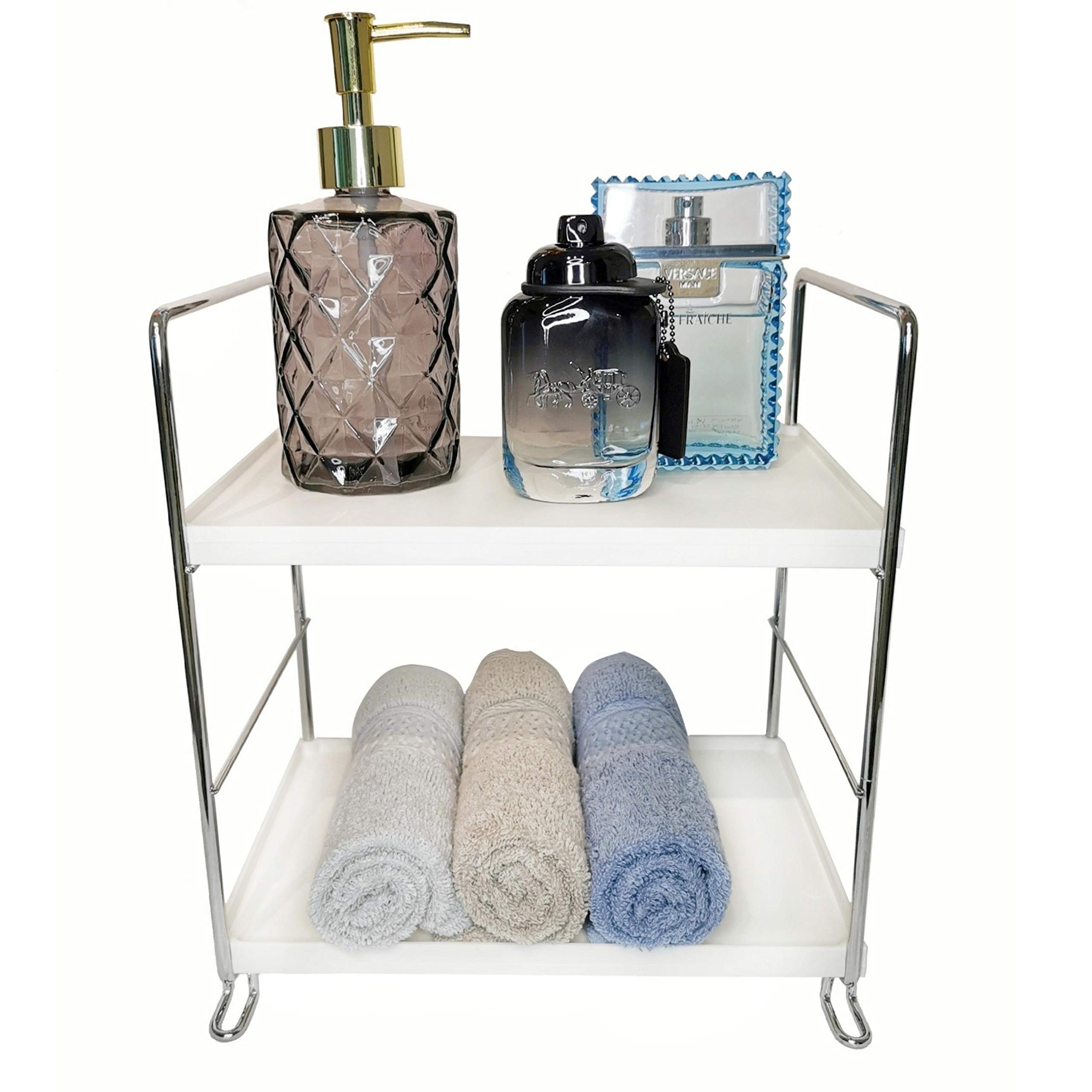 Photo 1 of 2-Tier Countertop Organizer for Bathroom, Kitchen, Cosmetics, and Vanity by OOMION - Durable and Eco-Friendly – Organize Your Space, Declutter Your Mind (Square)
FACTORY SEALED BOX