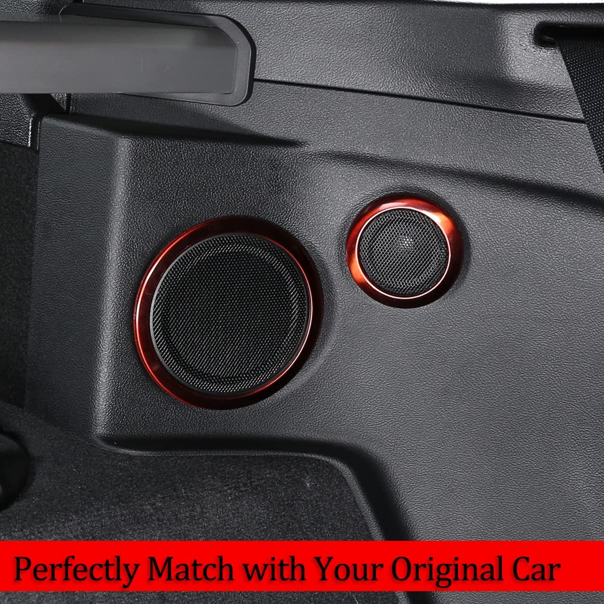 Fit for Toyot@ Supr@ GR A90 A91 MK5 2019-2024 Car Horn Ring Cover, Speaker Decoration Cover Trim, Horn Ring Cover for Car Interior Accessories, 6 PCS (Red)