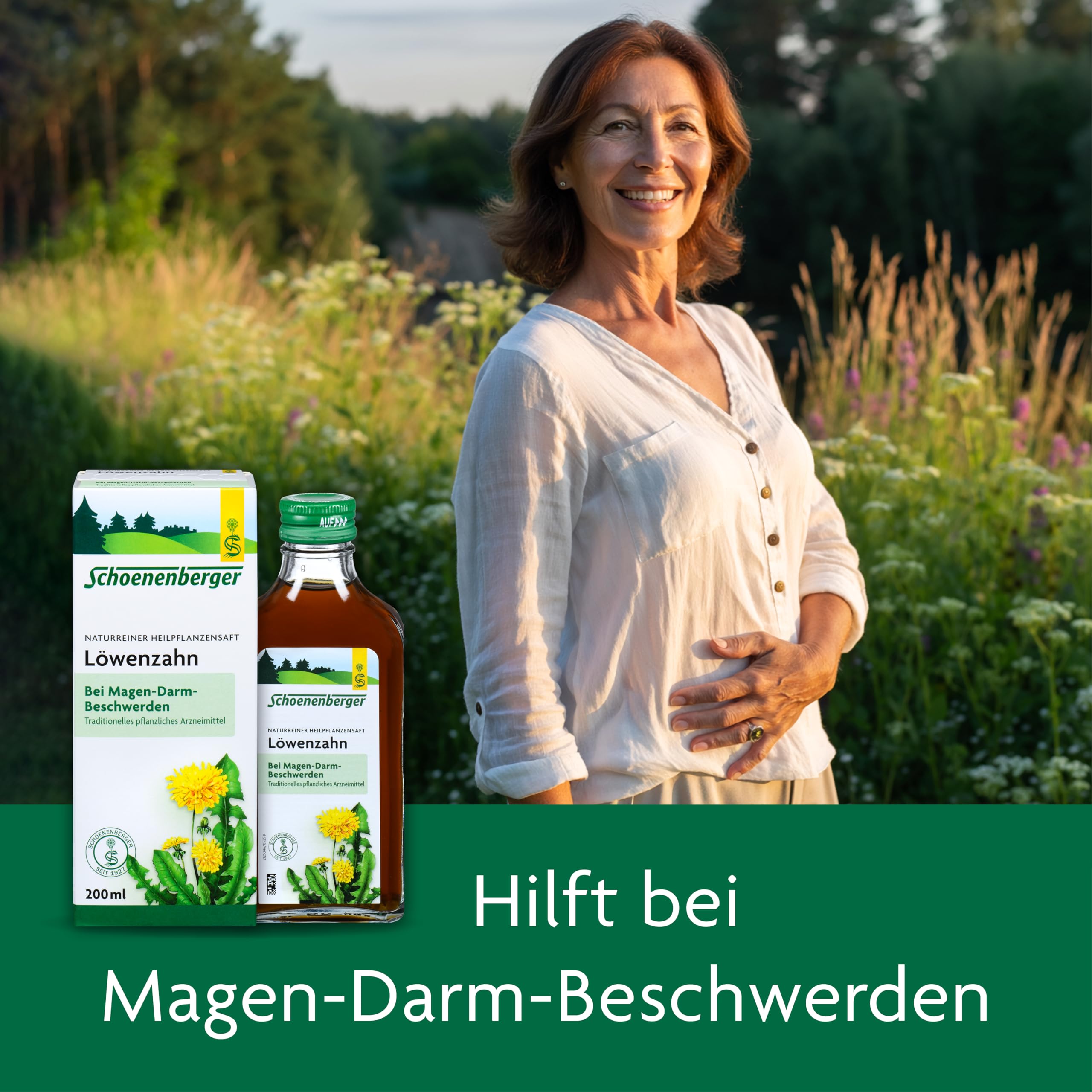 Schoenenberger - Löwenzahn naturreiner Heilpflanzensaft - 3x 200 ml Glasflasche - die wirksame Hilfe bei Magen-Darm-Beschwerden und Harnwegsinfekten - traditionell pflanzliches Arzneimittel