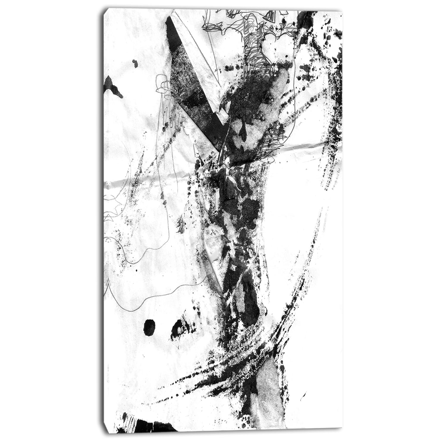 Abstract black Stain Modern Abstract Metal Wall Art MT7474 12x28 Amazon.in Home & Kitchen