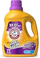 ARM & HAMMER Plus OxiClean Odor Blasters Fresh Burst Liquid Laundry Detergent, 77 Loads, 100.5 Fl Oz - HE Compatible
