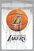 Vista 13 de Trends International NBA Los Angeles Lakers - Póster de pared Drip Ball 20, 22.375 x 34 pulgadas, versión sin marco
