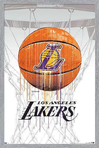 Miniatura 13 de Trends International NBA Los Angeles Lakers - Póster de pared Drip Ball 20, 22.375 x 34 pulgadas, versión sin marco