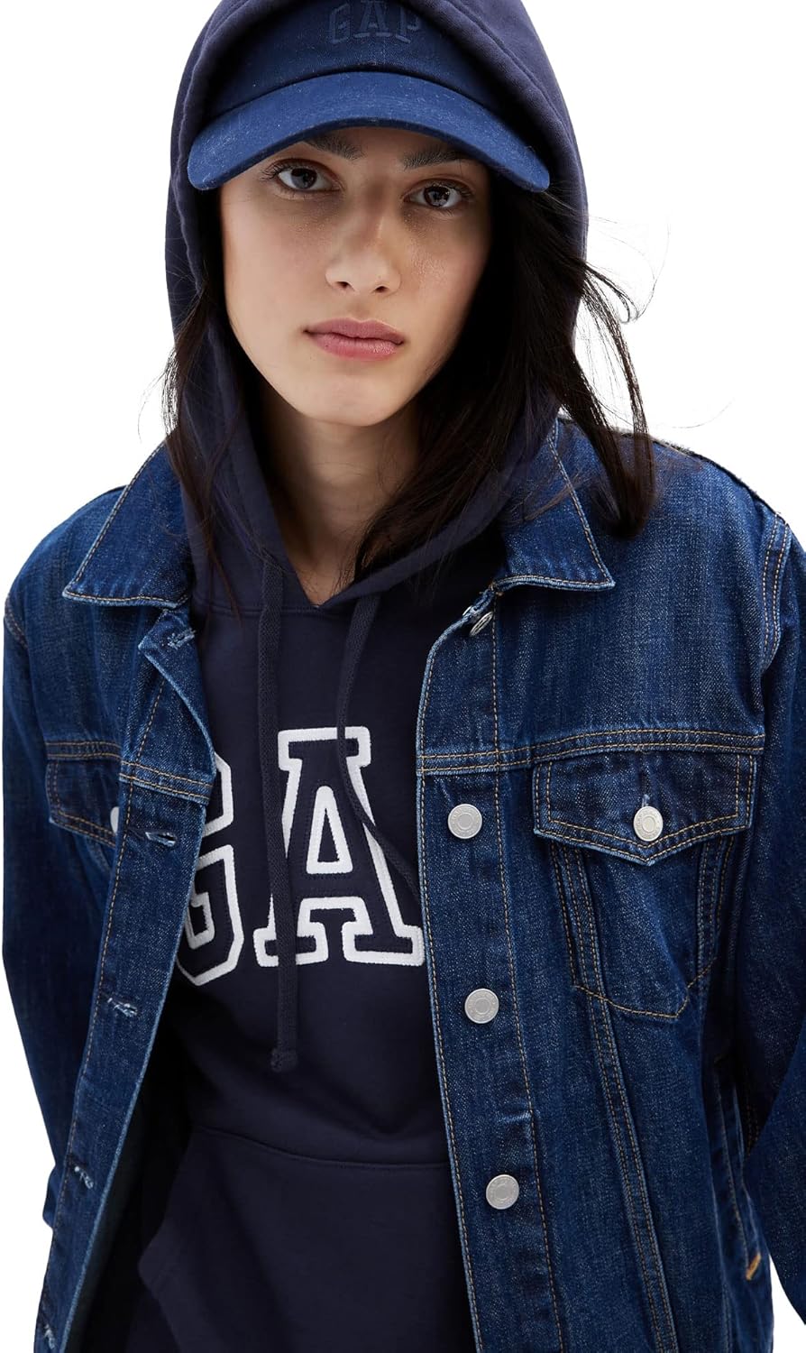 GAP Women's Logo Hoodie Hooded Pull-on Sweatshirt - Image 2