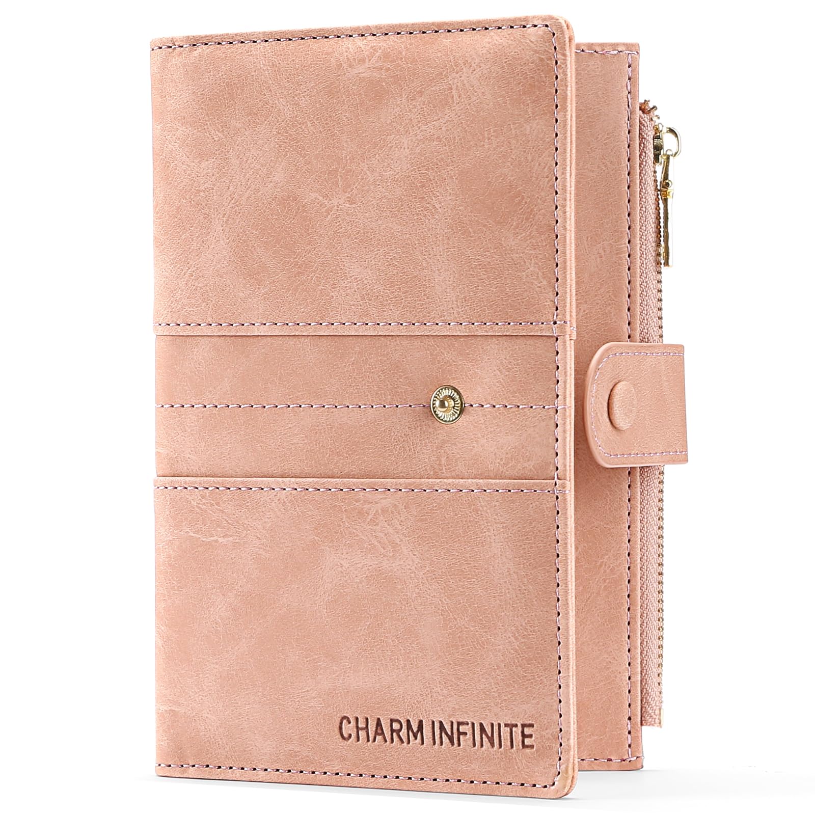 LEEXTON RFID Blocking Leather Passport Wallet Cover Case with Pen and Card Slots Travel Wallet for Women/Men Travel Must Haves Accessories