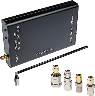 NooElec HackRF Complete Bundle - Genuine HackRF One Software Defined Radio (SDR) with 0.5PPM TCXO in a Custom Black Aluminum Enclosure. ANT500, USB Cable & SMA Adapter Bundle Included