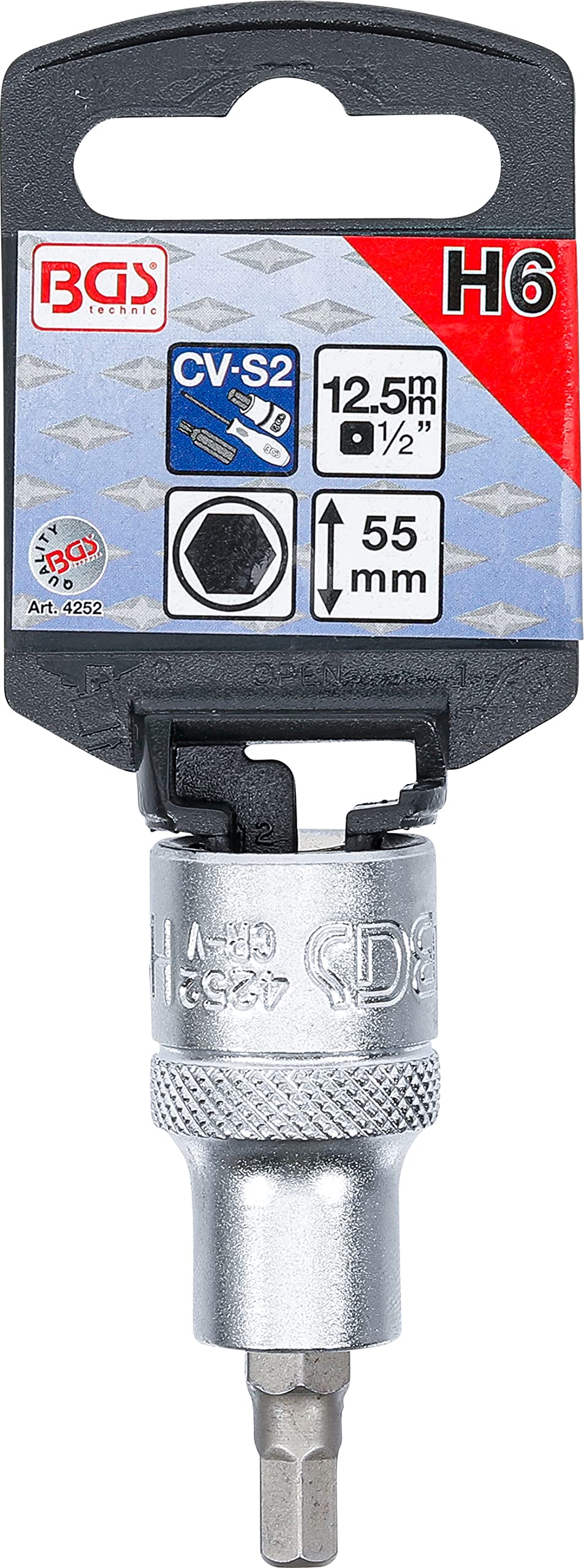 BGS Bit insert 4250, 12.5 mm (1/2 inch), Hexagon Socket : Amazon.de: DIY &  Tools