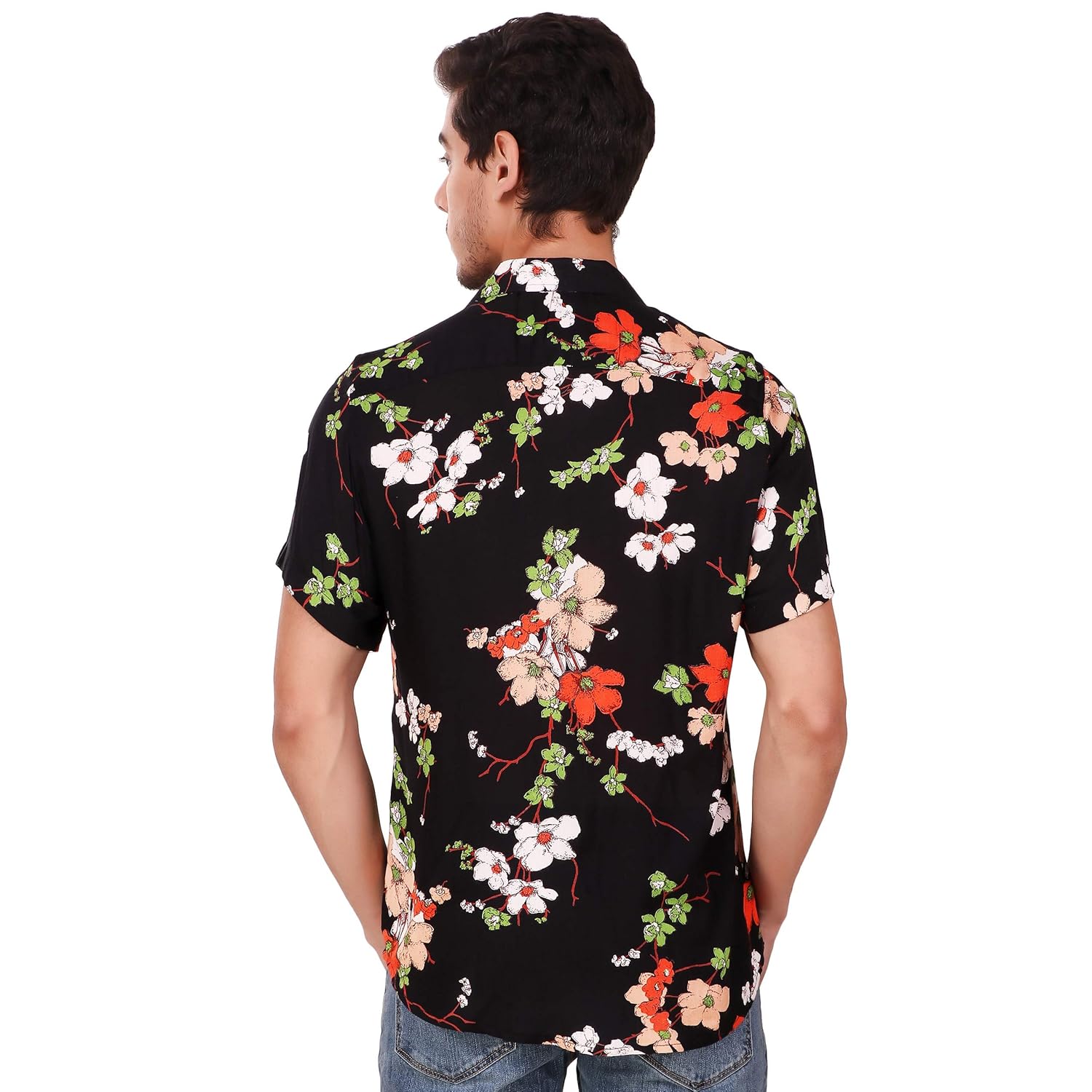Black shirt flower Clearance