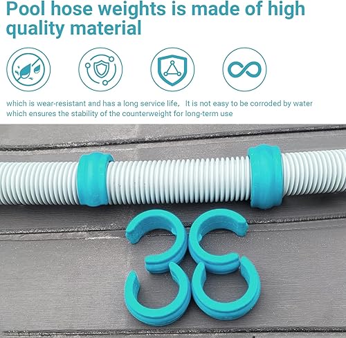 Miniatura 3 de Peso de la manguera del limpiador de piscina para W83247 X70105, para Pentair Kreepy Krauly K12054 K12454, ayuda al limpiador de piscinas a hundirse