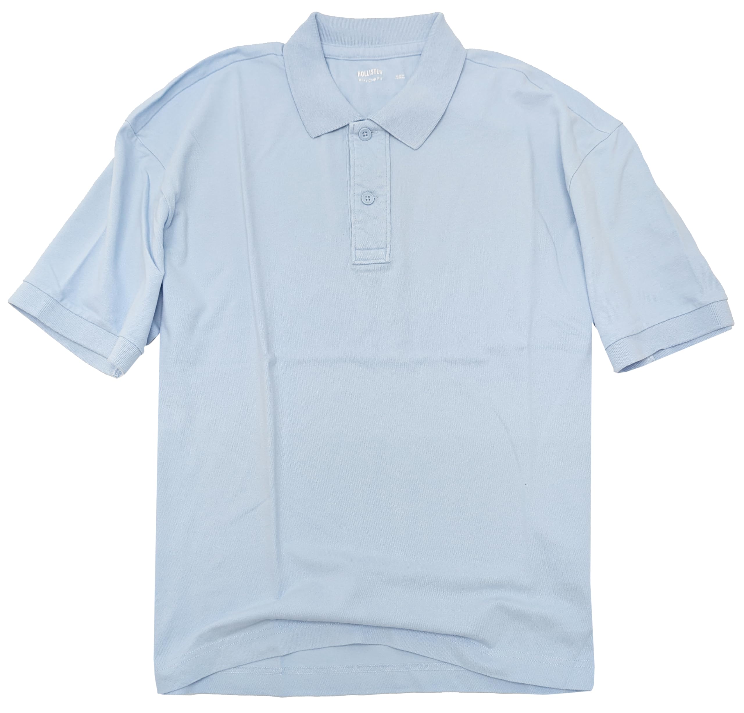Camisa polo corta Hollister California para hombre de tela de piqué calce cuadrado HOM-1 - Imagen 8 de 34