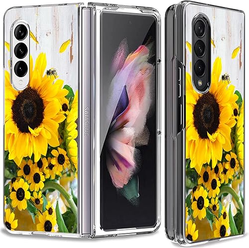 Miniatura 5 de Bcov Funda para Galaxy Z Fold 3 5G, diseño de cielo universo colorido, antiarañazos, funda rígida sólida a prueba de golpes para Samsung Galaxy Z