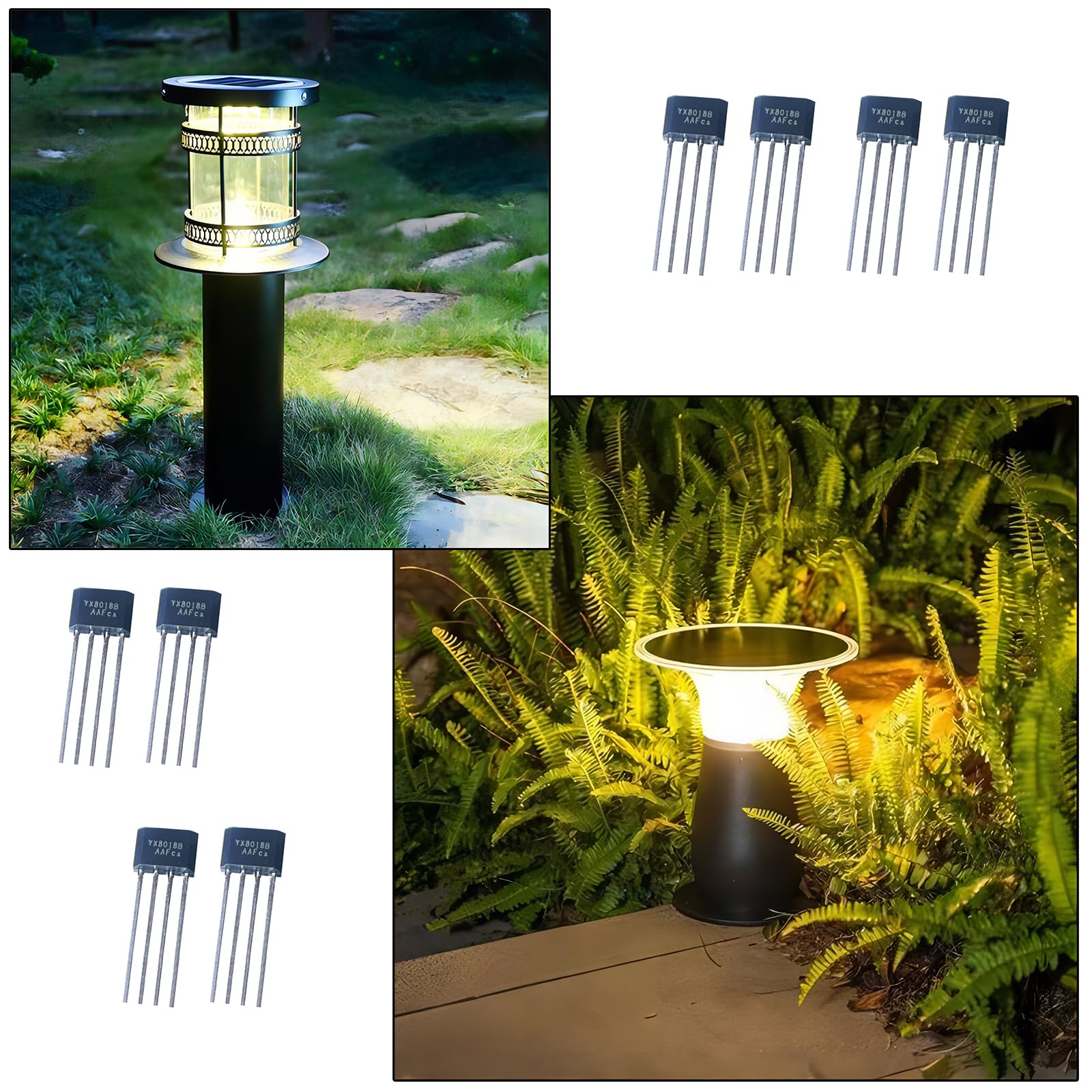 88/90products　照明ライト Auto-plaza 50PCS YX8018 1.2V 30mA Solar Lawn Light Control Chip