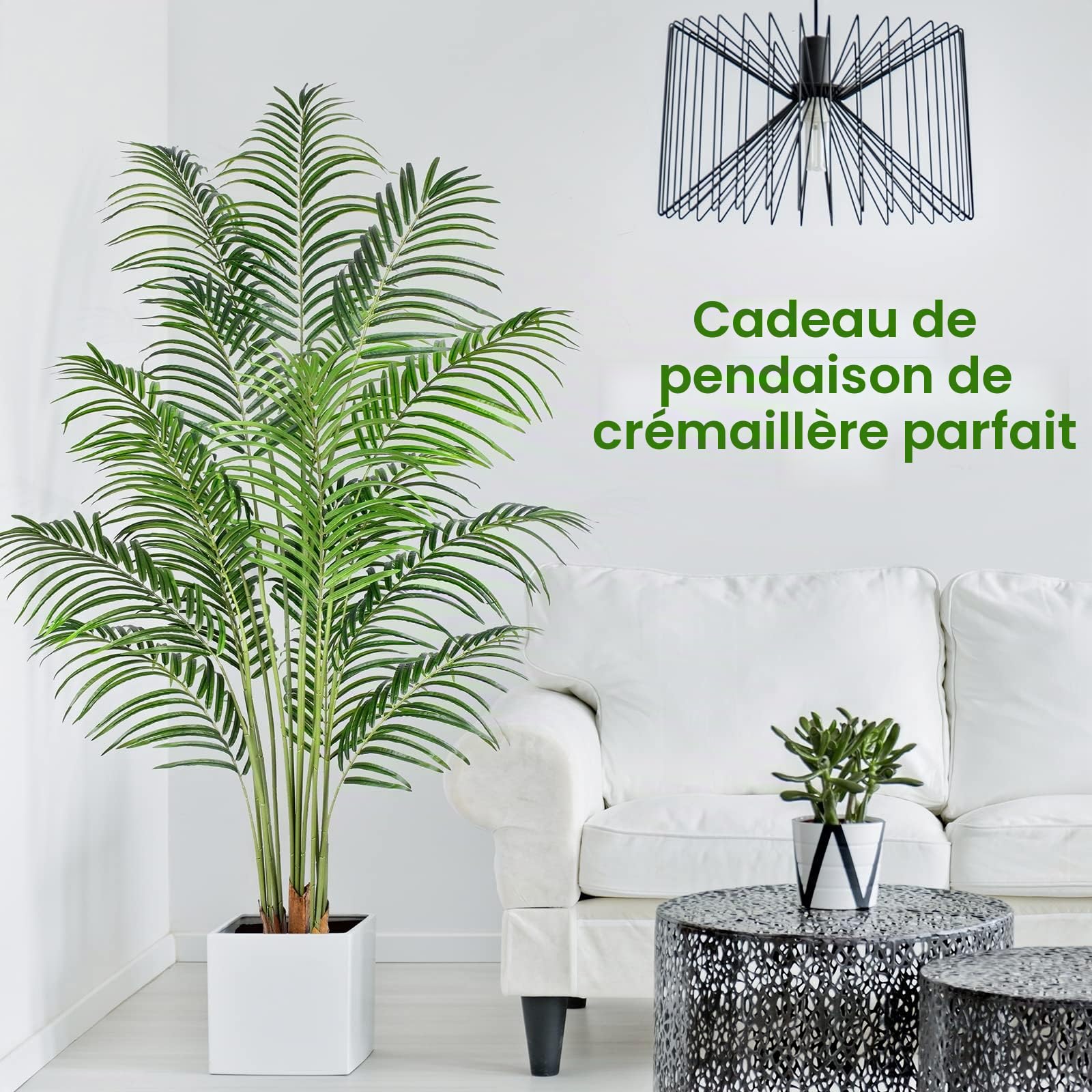 Sztuczna Palma Areca 180cm Fikus Plastikowy Roślina Dekoracyjna