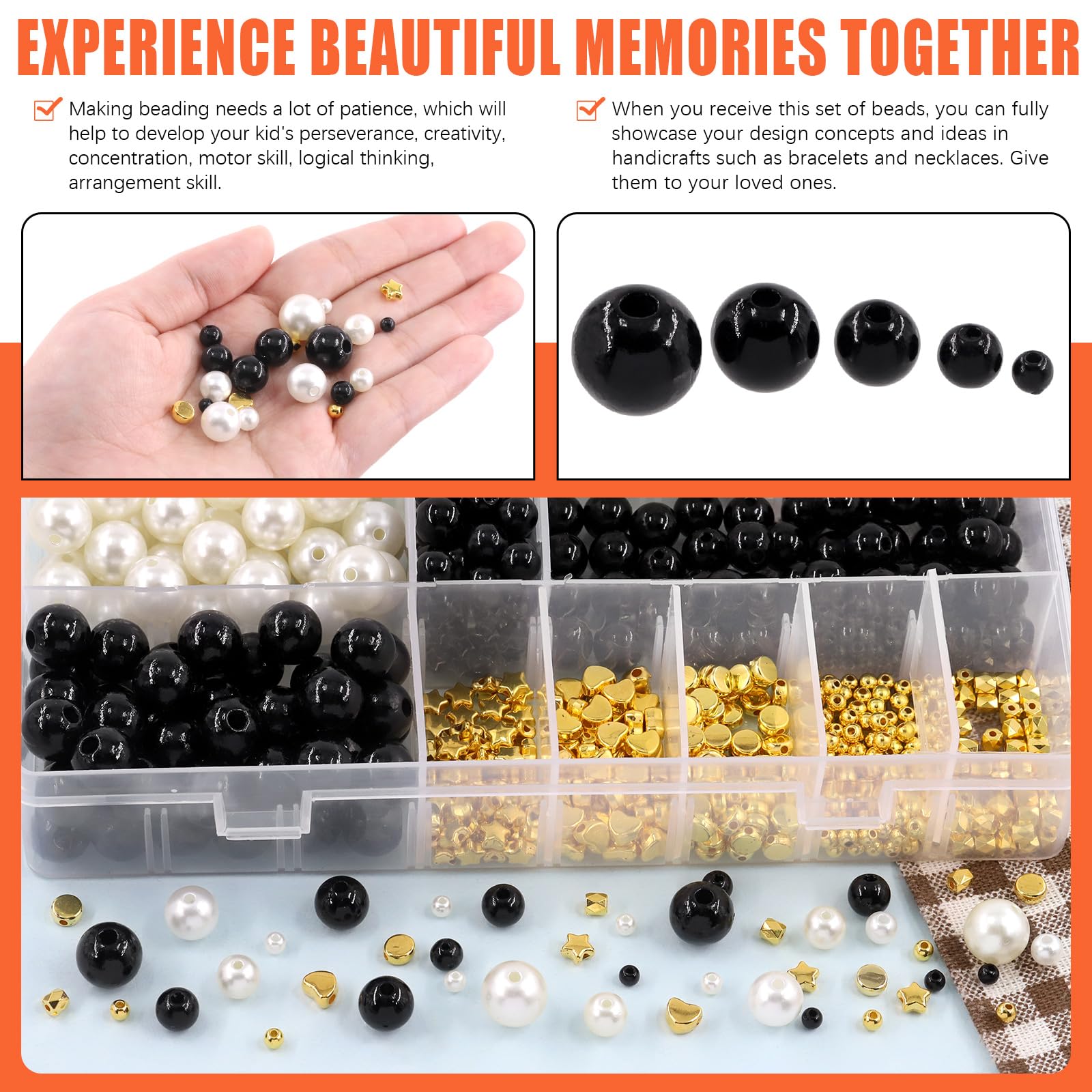 Tanstic 753Pcs Pearl Beads Kit - Image 4