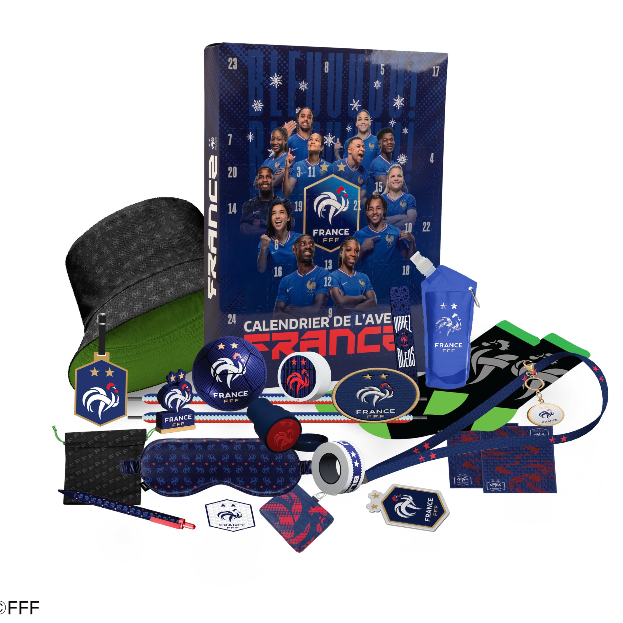CINEREPLICAS FFF - Calendrier de l'Avent Équipe de France de Football 2025 - Licence officielle