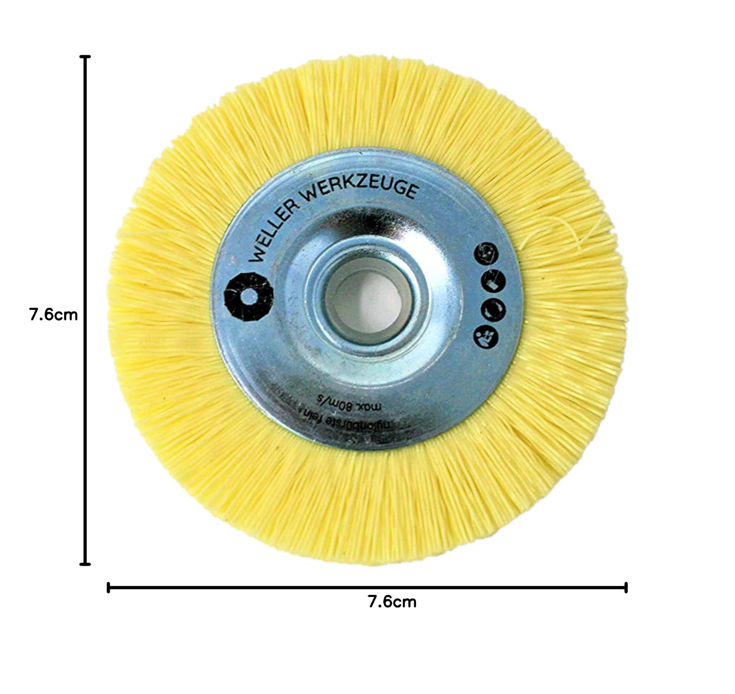 Lot de 3 brosses en nylon pour Bosch GWS 10,8 12 V 76 Accessoires en acier inoxydable et disques abrasifs pour bois