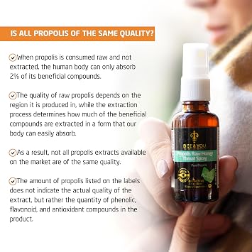 BEE and You Bundle, Bee Pollen Granules, 5oz Bag, with 100% Natural Propolis Extract Drops, Ultra Pure, Immune Support Supplement, Superfood, Antipxidants, Vitamins,