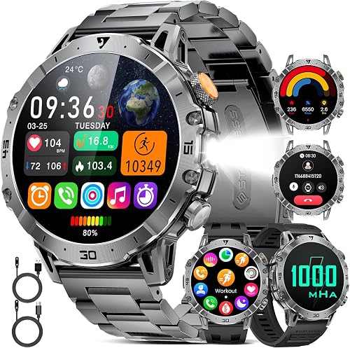 Montre Connectée Homme 1,85" Écran HD HIRREO