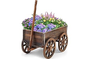 Vintage-Style Wagon Planter: Transform Your Outdoor Haven