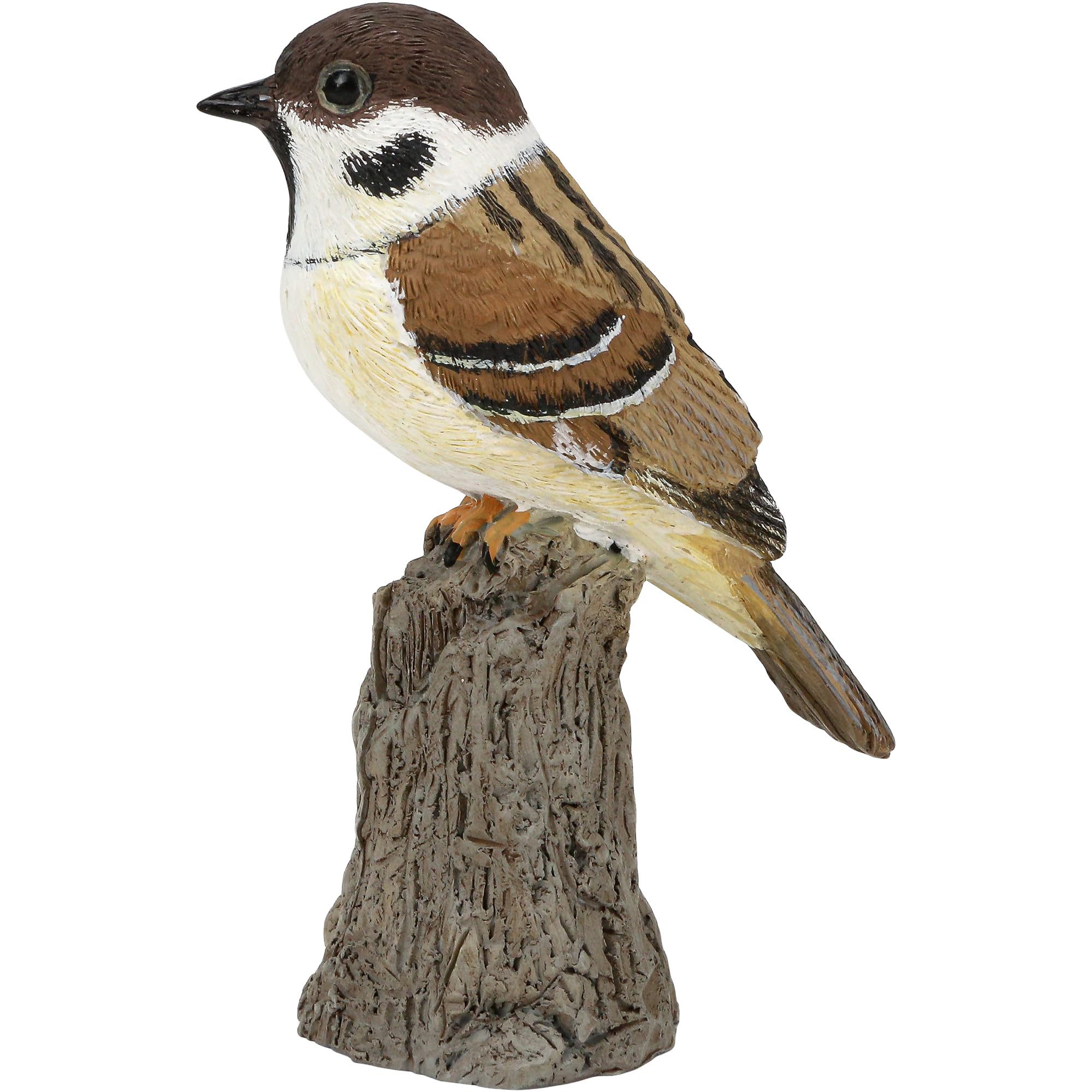 Statue d'oiseau en résine et figurine de moineau réaliste pour décoration d'intérieur