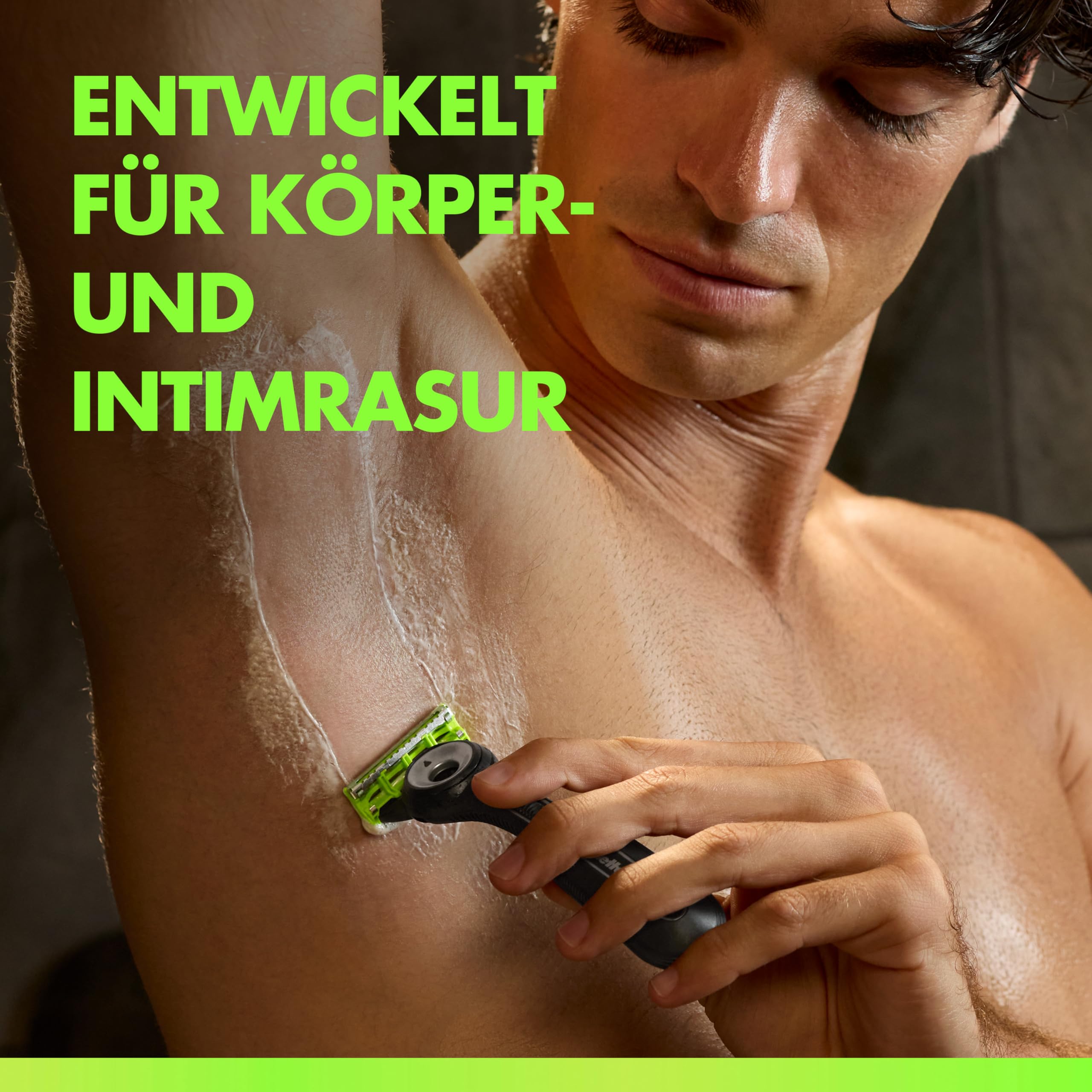 GilletteLabs Body & Intimate Rasierklingen Männer — 10 ORIGINAL Ersatzklingen für Intimrasierer Mann — 2 Klingen für Schutz Gegen Eingewachsene Haare und Irritationen mit langanhaltendem Gleitstreifen