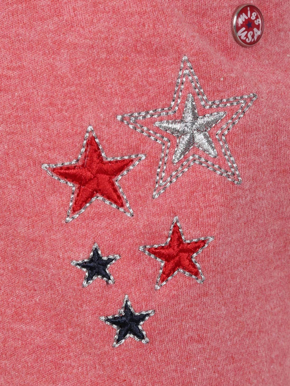 Jockey Girls' Relaxed Tracksuit (UG04-PRDML_Passion Red Melange_5-6 Yrs) 2