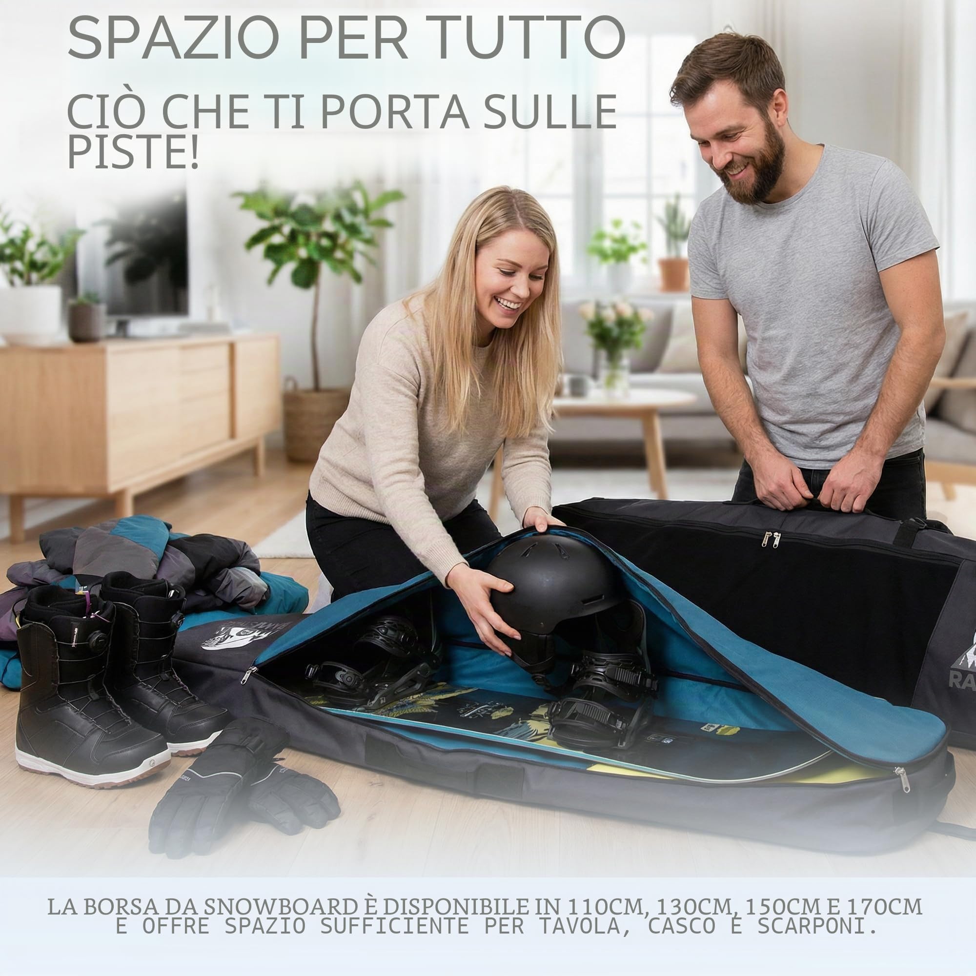 Rawstyle Borsa da Snowboard Zaino Modello 2