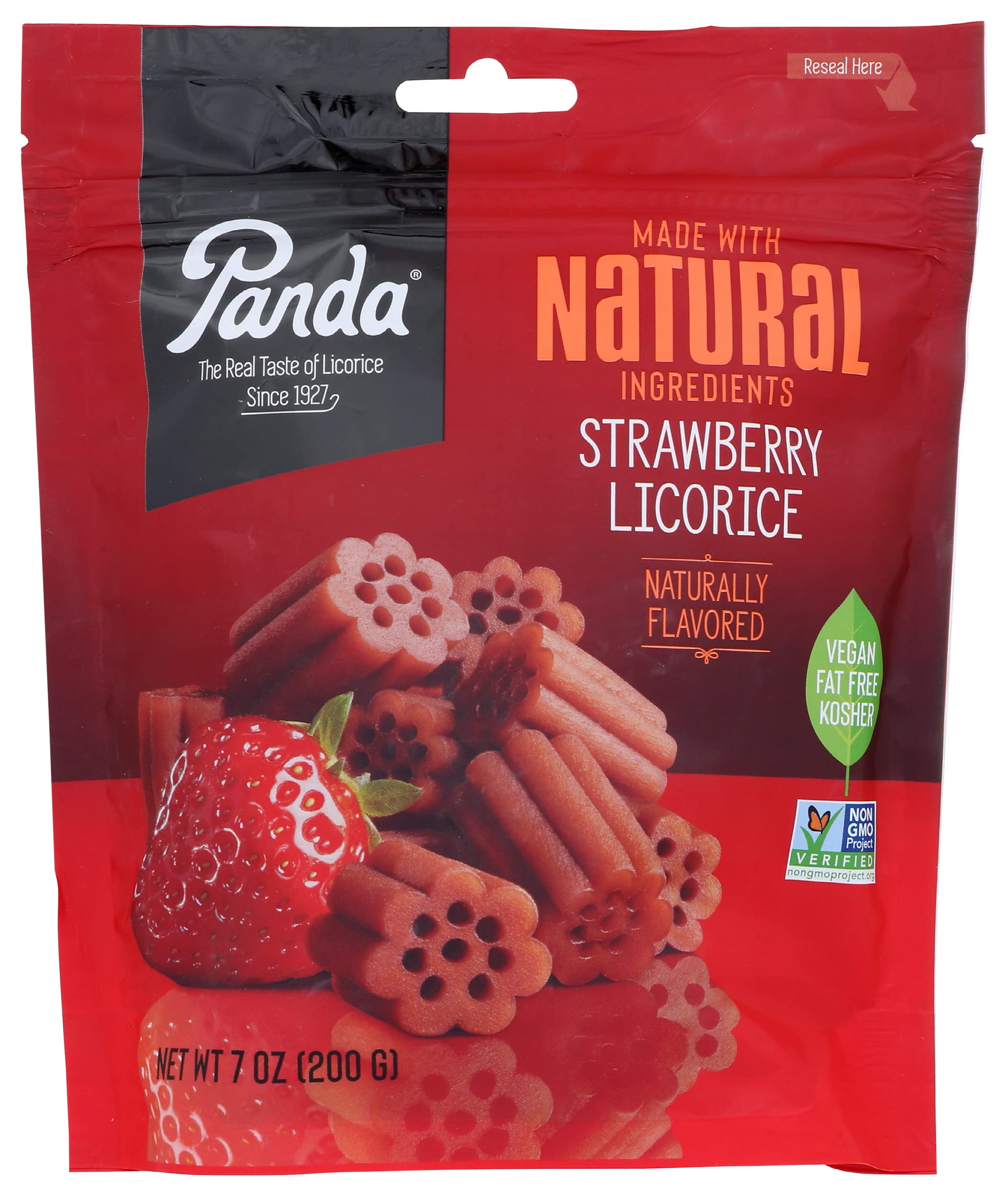 Amazon.com : Panda Natural Strawberry Licorice Chews, Vegan, Fat