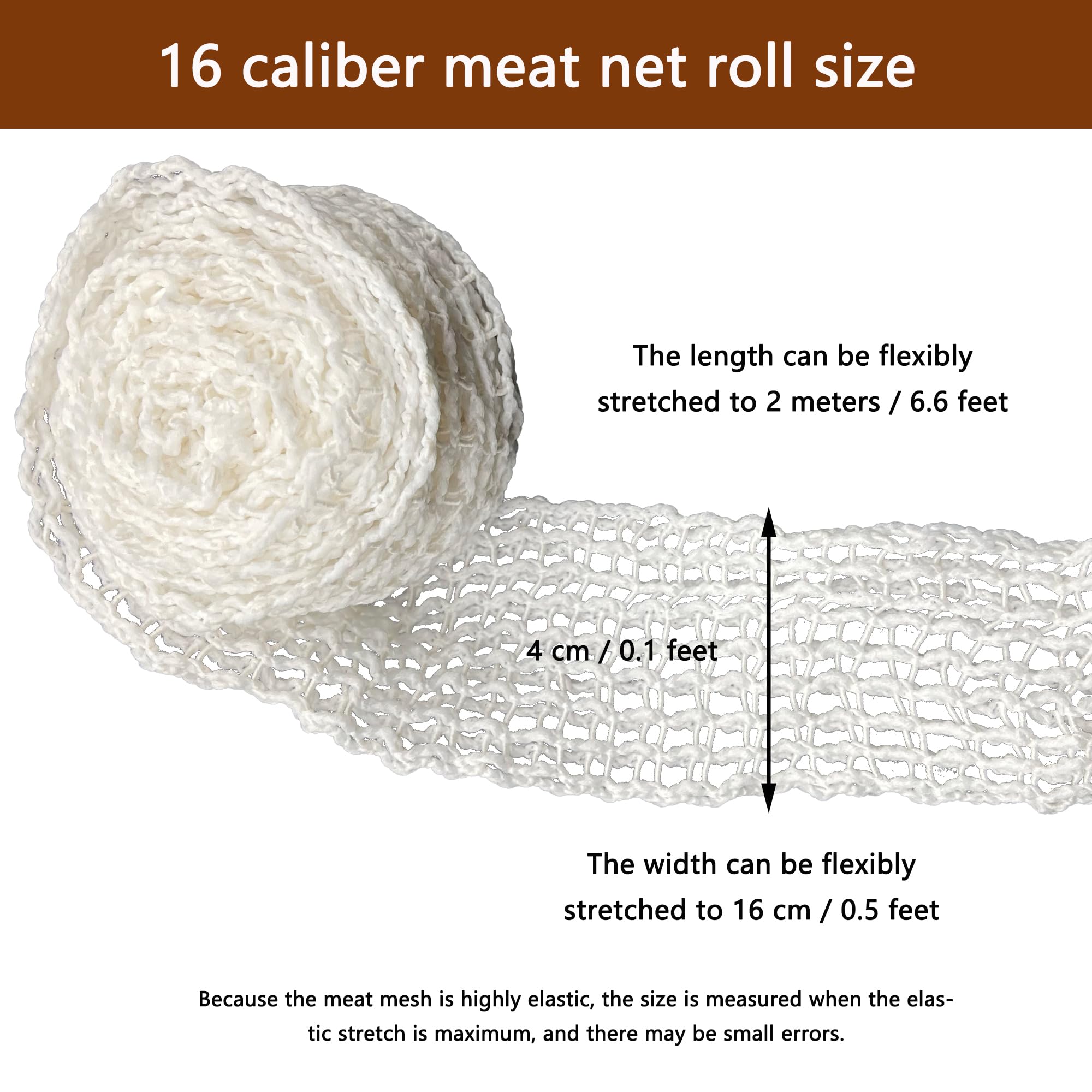 duoyif Rete per Arrosti Rete Arrosto Elastica 2M, Rete di Carne Rete Alimentare per Arrosti Rete Elastica per Arrosti, Rete da Cucina in Cotone per Conservare Friggere e Cucinare La Carne (2m)