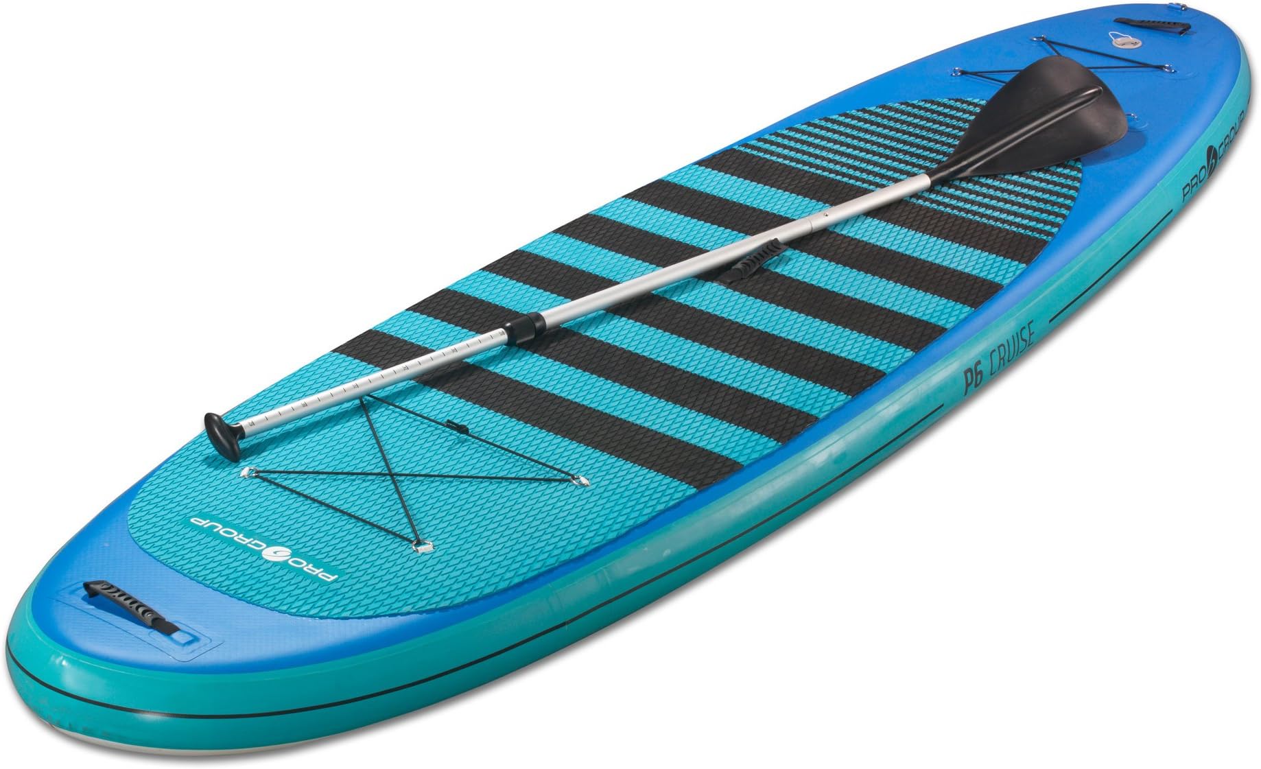 Pro 6 iSUP, P6-Cruise 11 Feet 2 Inches Inflatable Stand-Up Paddle Board in Dark Blue with Paddle and Dual Hand Pump