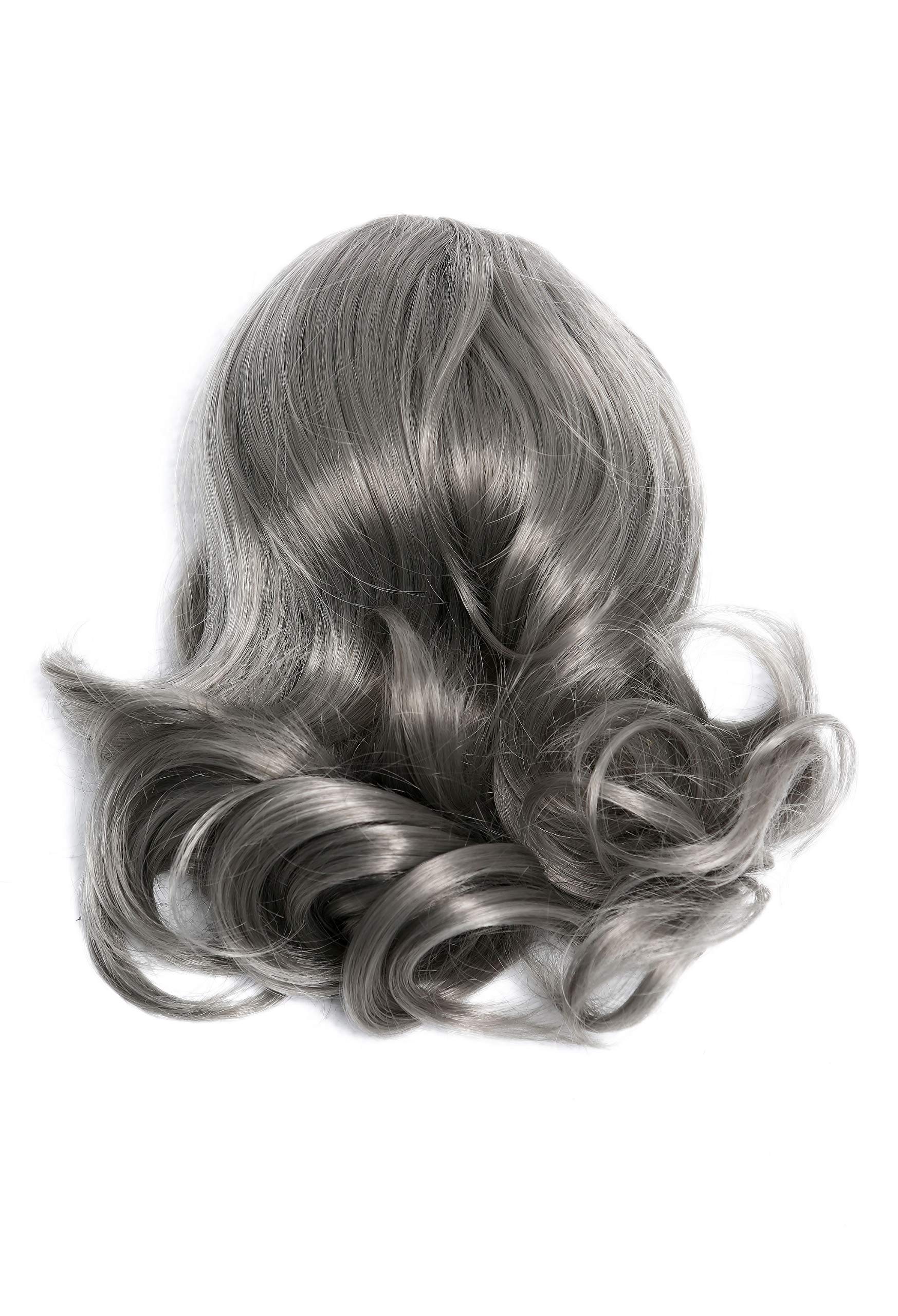 WIG ME UP - JL-3023-701 Hairpiece ponytail with comb and elastic draw string short wavy voluminous silver gray 14inch - Image 4
