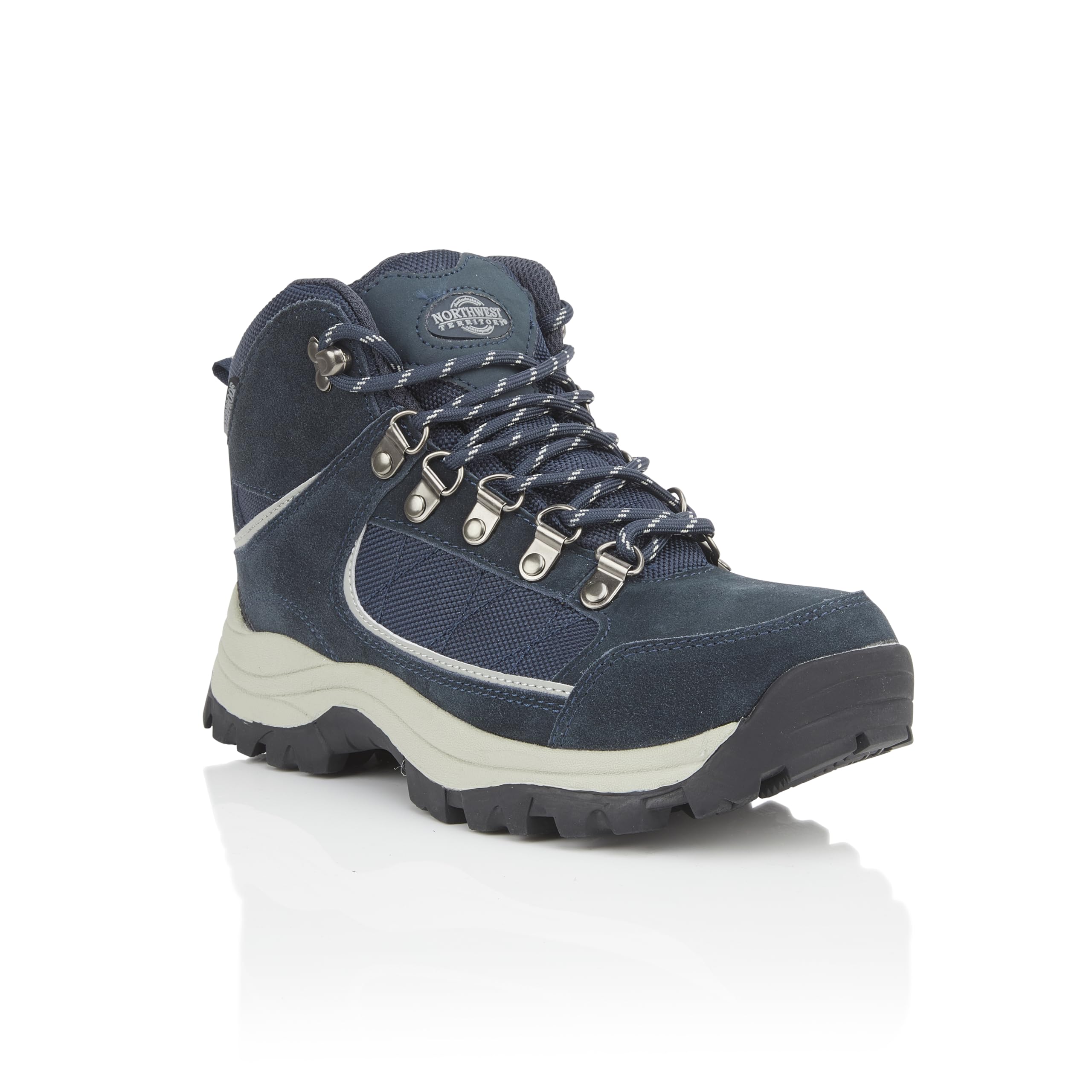 Northwest Territory Ladies Victoria Fully Waterproof Walking/Hiking LACE UP Trainer Boot (8 UK, Navy)