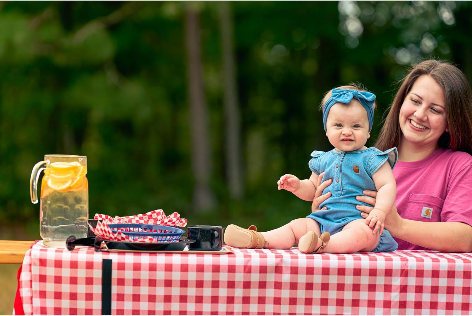Carhartt baby-girls Short-sleeve Denim Henley Romper - Image 4
