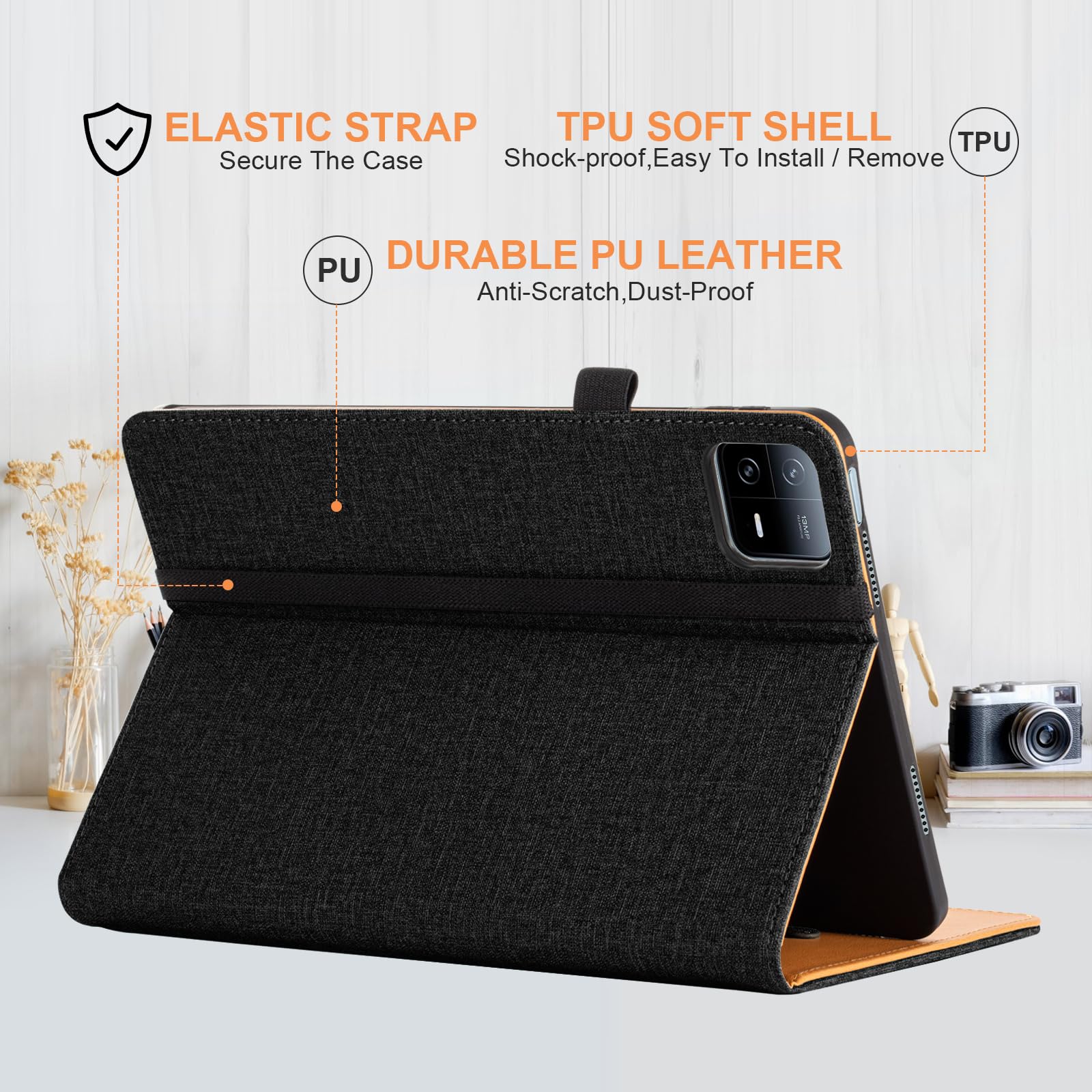 CEDO Xiaomi Mi Pad 6 (11 Inch) Flip Cover | Leather Finish | 360 Degree