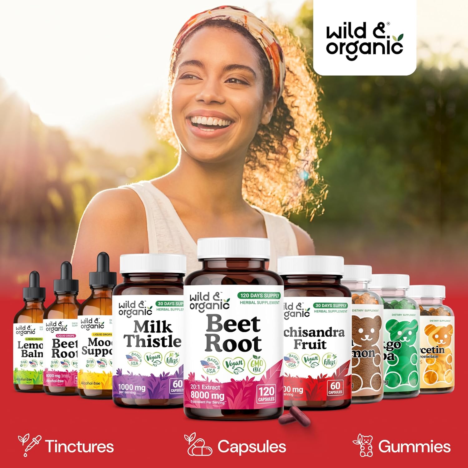 Wild & Organic Beet Root Capsules 8000 mg - 20:1 Beetroot Extract - 120 Vegan Capsules - Black Pepper Extract for Fast Absorption - Beet Root Extract Supplement - 120 Days of Supply - Non-GMO - Image 6