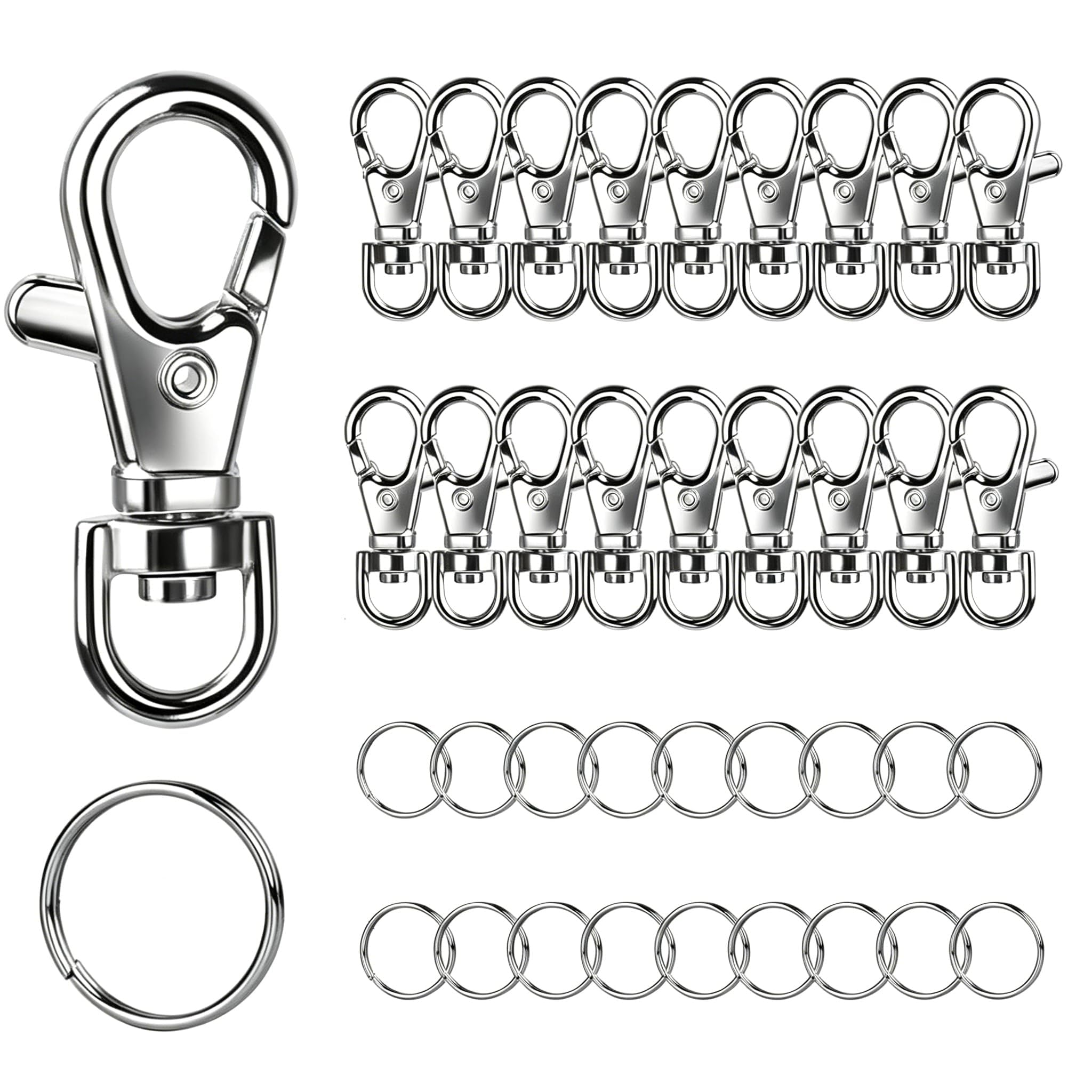 Amazon.co.jp: ナスカン キーホルダー金具 18個セット キーホルダー