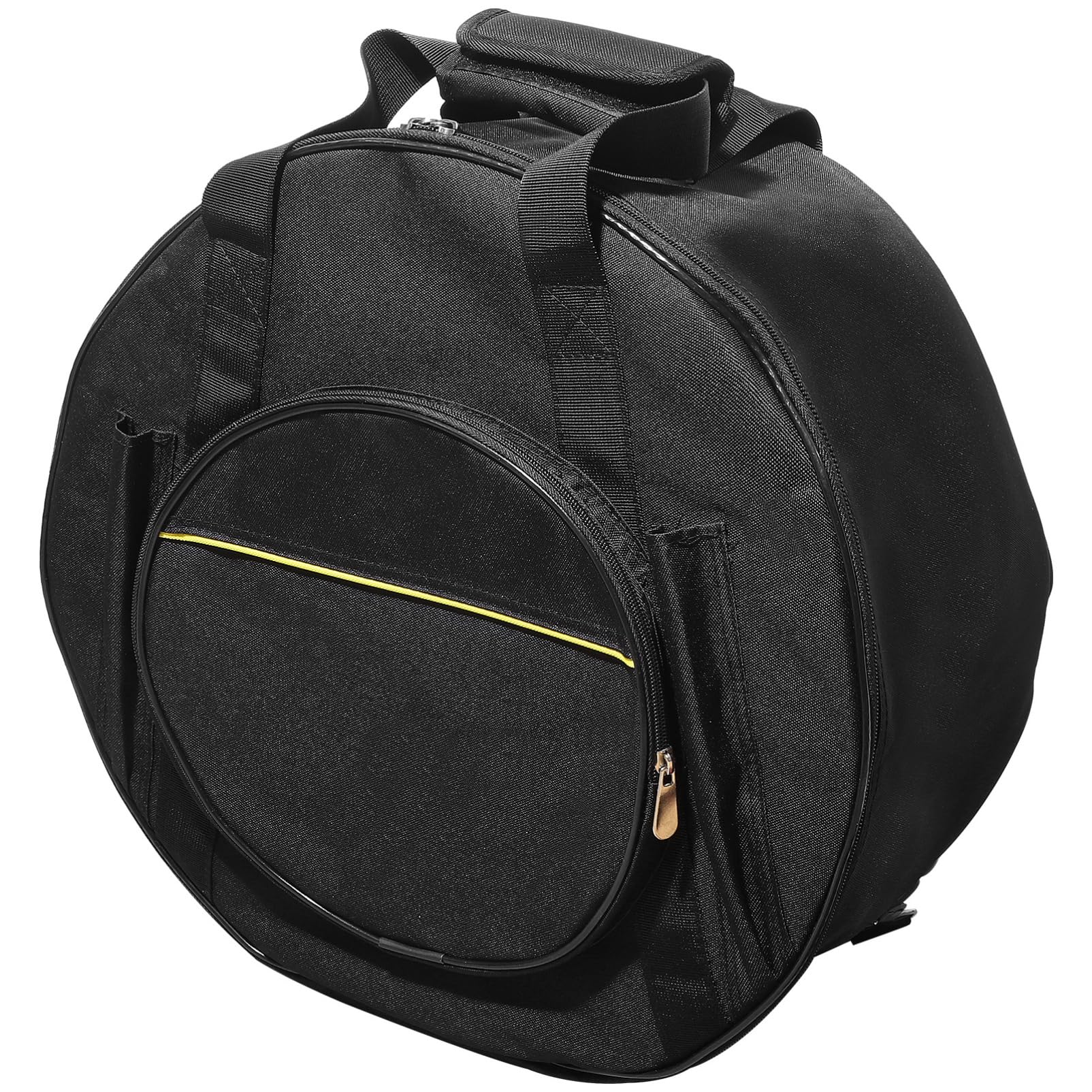 SUPVOX Snare Drum Case and Cymbal Bag: Padded Drum Backpack with Shoulder Strap and Carry Handles - Storage and Transport for 13-14 Inch (Black)