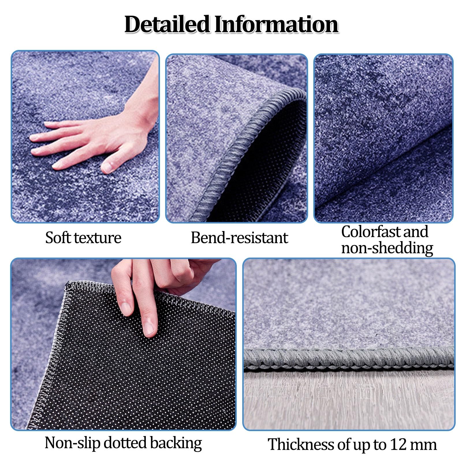 Tapis Chauffant électrique en Peluche Douce
