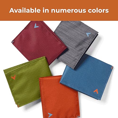 Miniatura 6 de Allett Cartera híbrida para tarjetas, morera, nailon, bloqueo RFID, diseño vertical, minimalista, plegable, soporte para tarjetas, resistente al