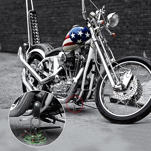 Miniatura 2 de Campana de motocicleta Ángel de la guarda regalos de motocicleta para hombres  Campanas Gremlin para motocicletas con percha, campana de