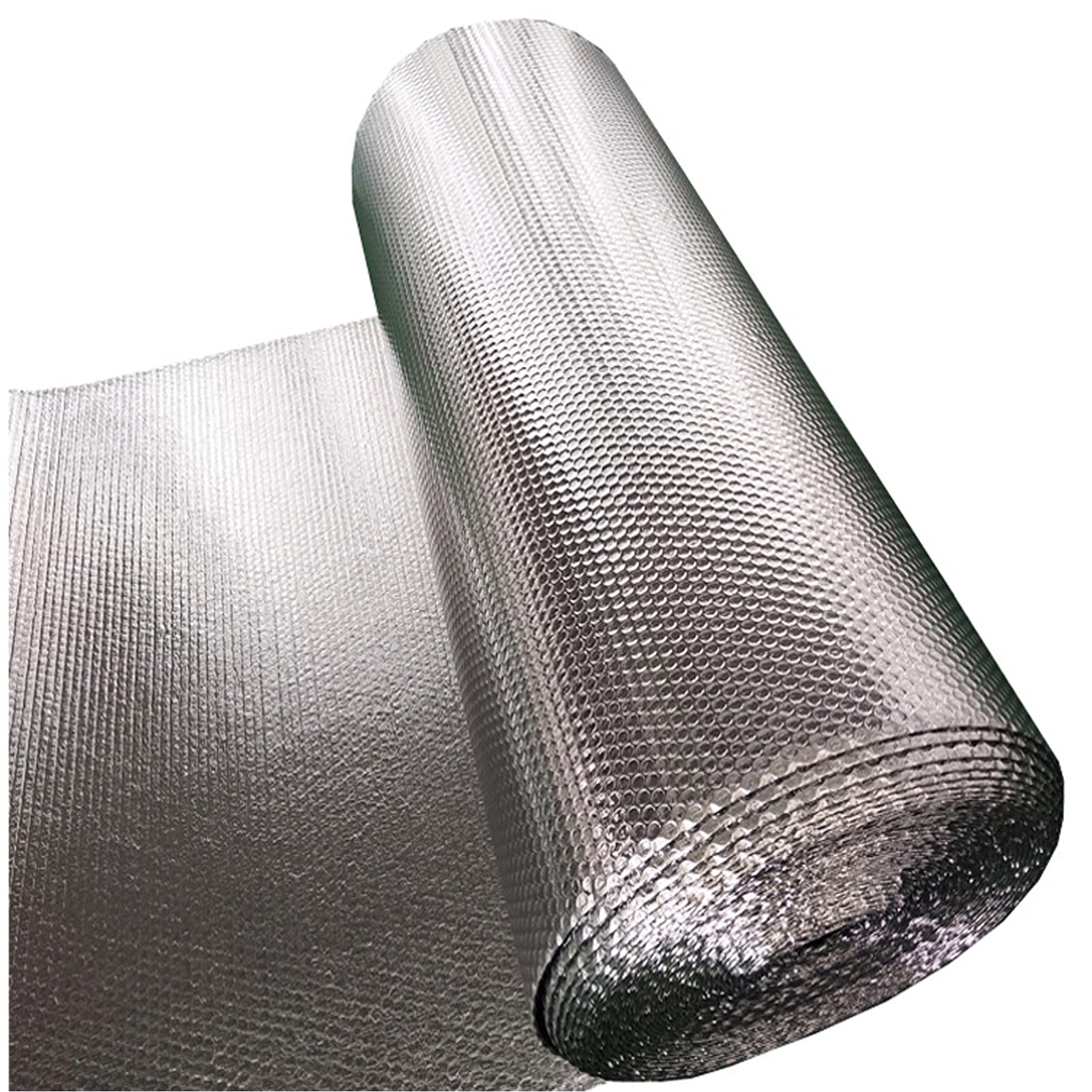 Lnsulation Heizkörper, Isolierung, Aluminium, Doppel-Al-Heizkörper-Reflektorfolie, Blasenfolie, Isolierung, selbstklebend, reflektierend, Aluminium-Isolierung, Rolle, 4–5 mm (1 x 5 m))