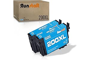 Cyan Ink Cartridge Remanufactured Replacement for Epson 200XL