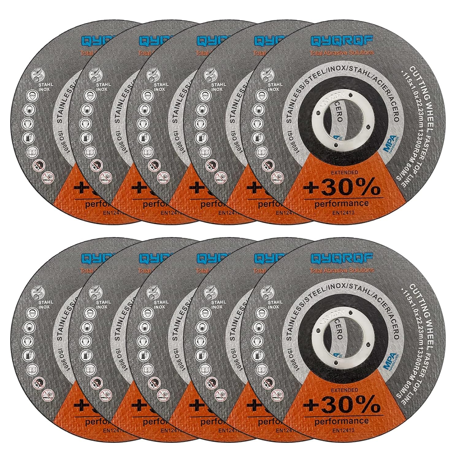 10pcs/Pack Cut Off Wheels, Metal Cutting Wheel Thin Grinding Disc for Cutting Steel and Ferrous