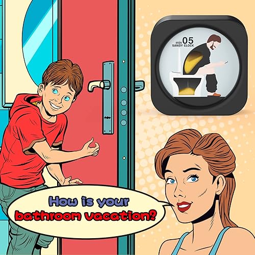 Miniatura 4 de Regalo para el día del padre de esposa, hijo, hija, temporizador Toliet, divertido regalo de broma para papá, hombres, marido, hermano que no quiere