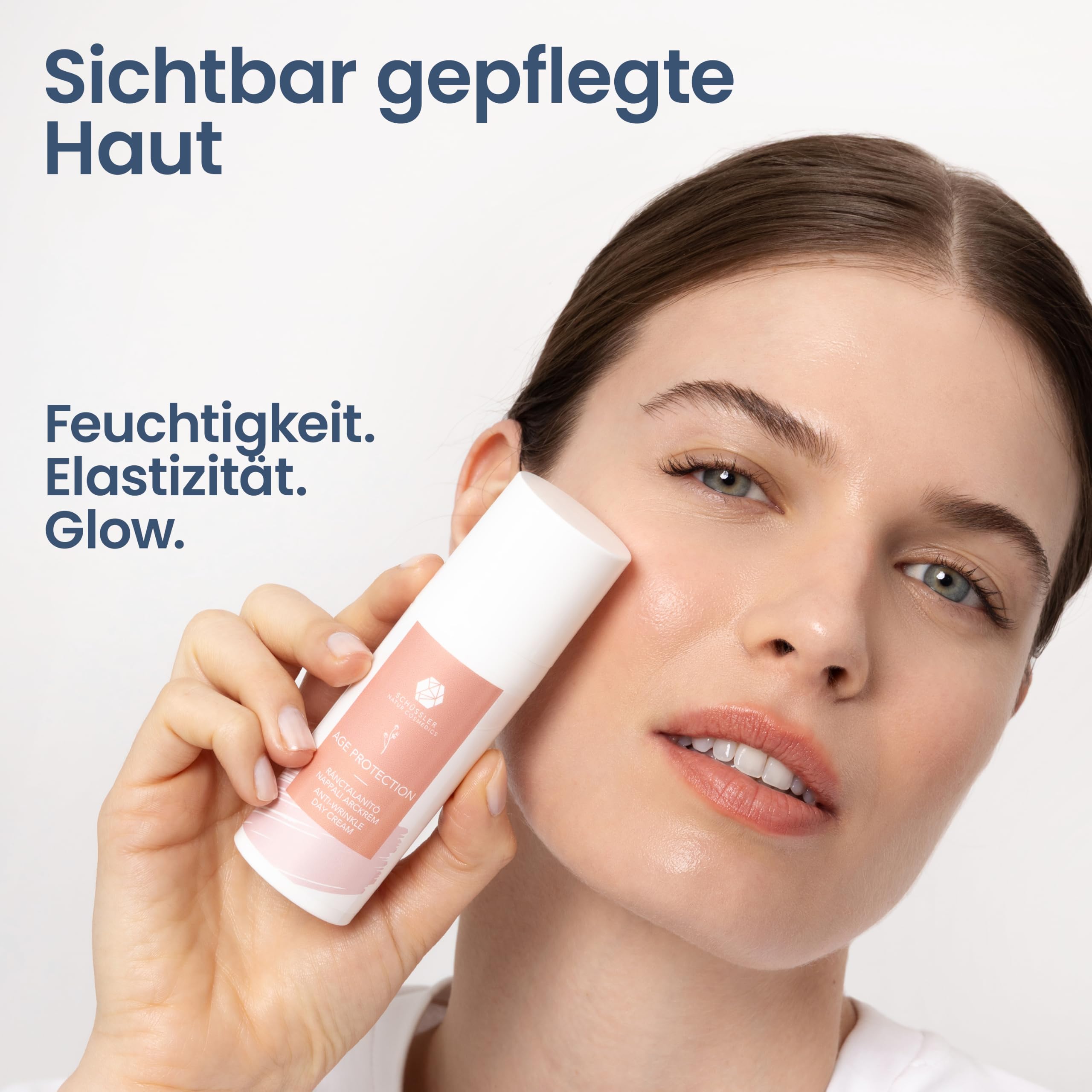 Age Protection Crema de día 50 ml – Crema antiedad con fermento marino, hialurón y células madre vegetales – Aceites orgánicos, Clean Beauty, Airless, Inspirado en Schüssler
